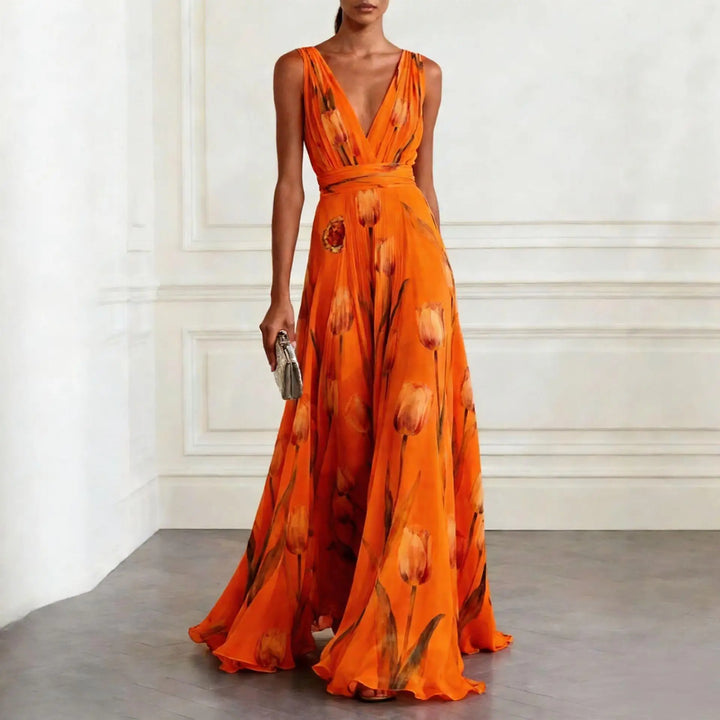Thalira | Women’s Floral Maxi Dress for Special Occasion