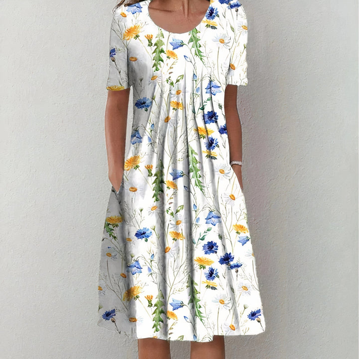 Brielle | Women’s Floral Dress featuring Side Pockets