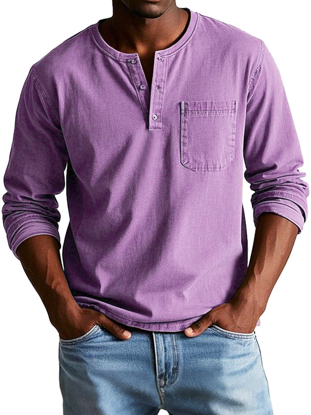Garian | Men’s Henley Shirt with Chest Pocket