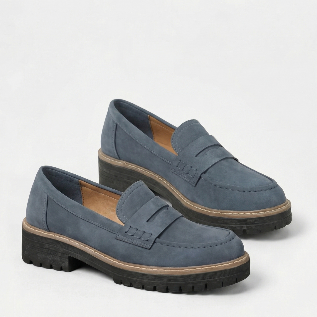 Virella | Women’s Chunky Sole Loafers with Classic Slip-On Style