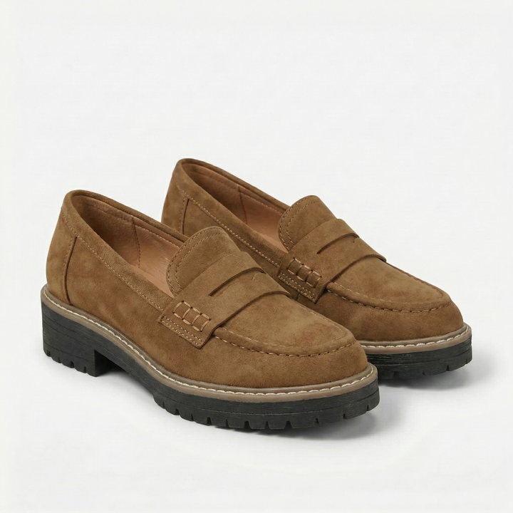 Virella | Women’s Chunky Sole Loafers with Classic Slip-On Style
