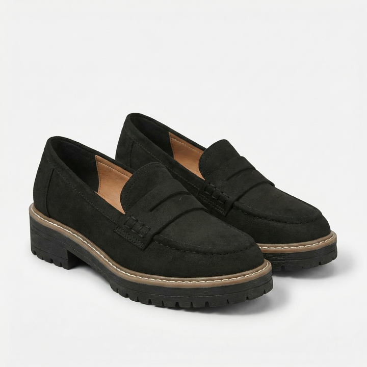 Virella | Women’s Chunky Sole Loafers with Classic Slip-On Style