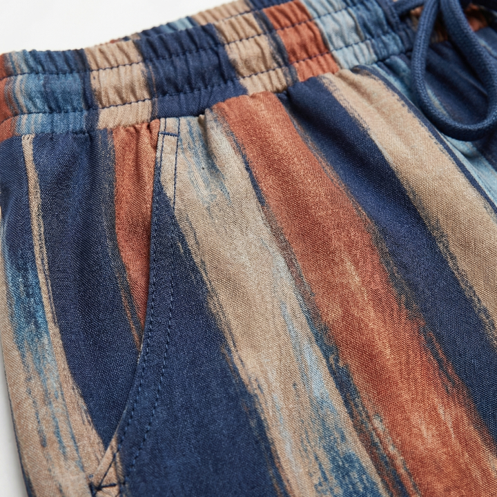 Zarelle | Women’s Striped Trousers with Drawstring Waist