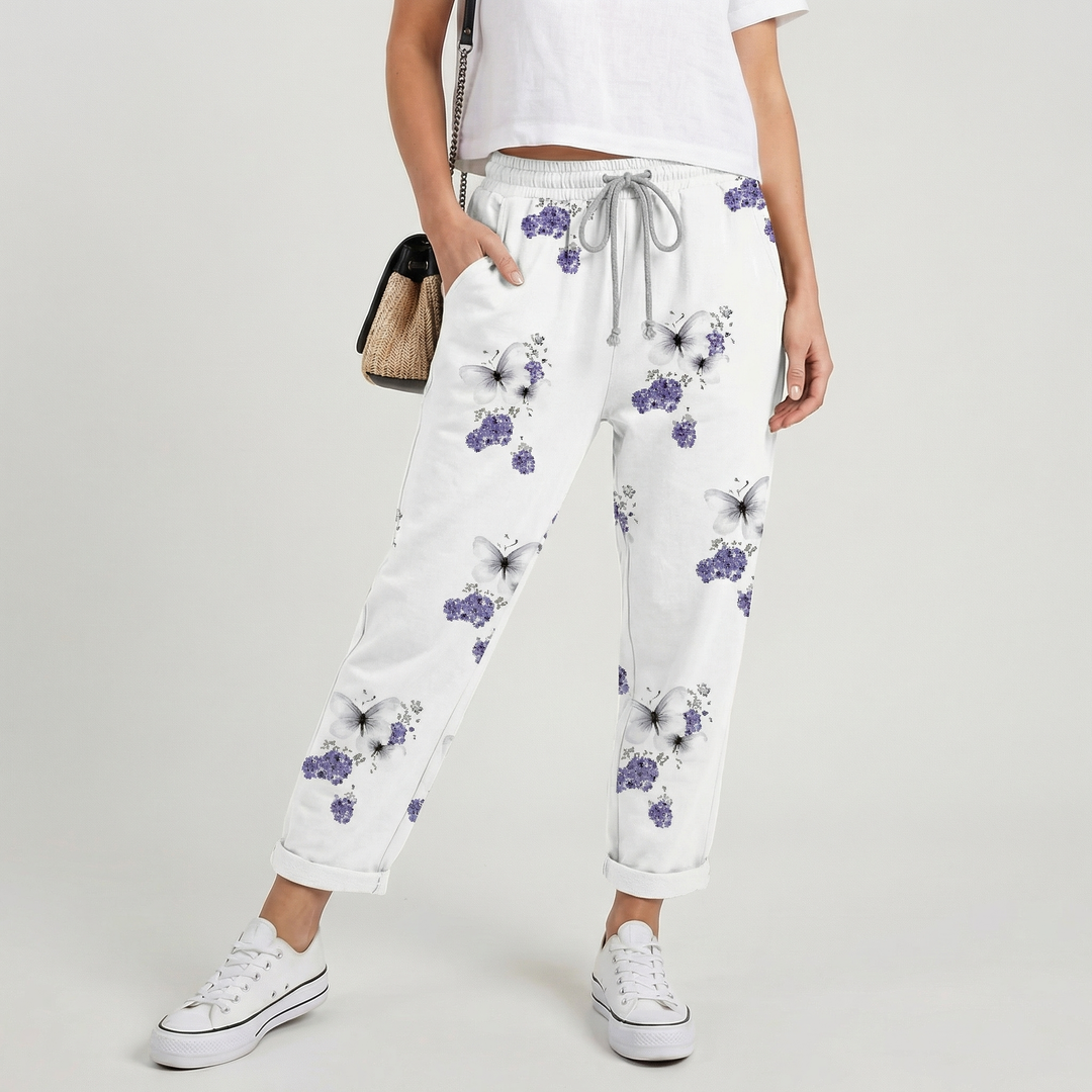 Zarelle | Women’s Striped Trousers with Drawstring Waist