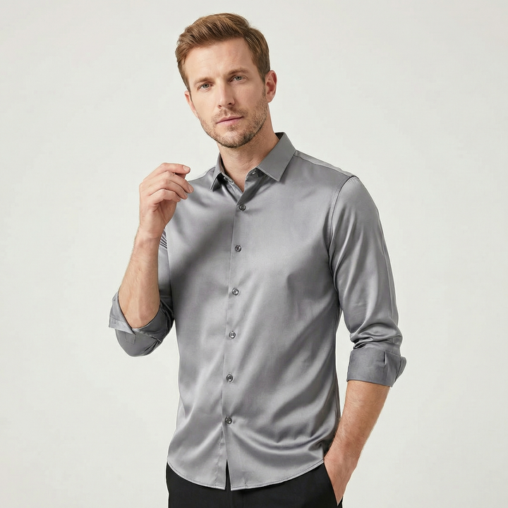 Zerith | Men’s Button-Up Shirt in a sharp tailored look
