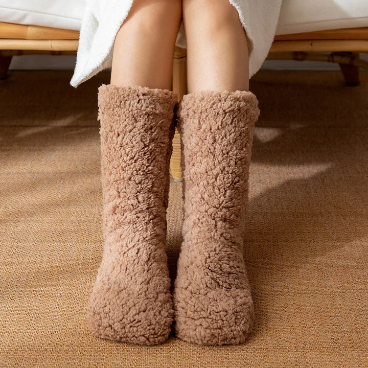 Velvet Slipper Socks