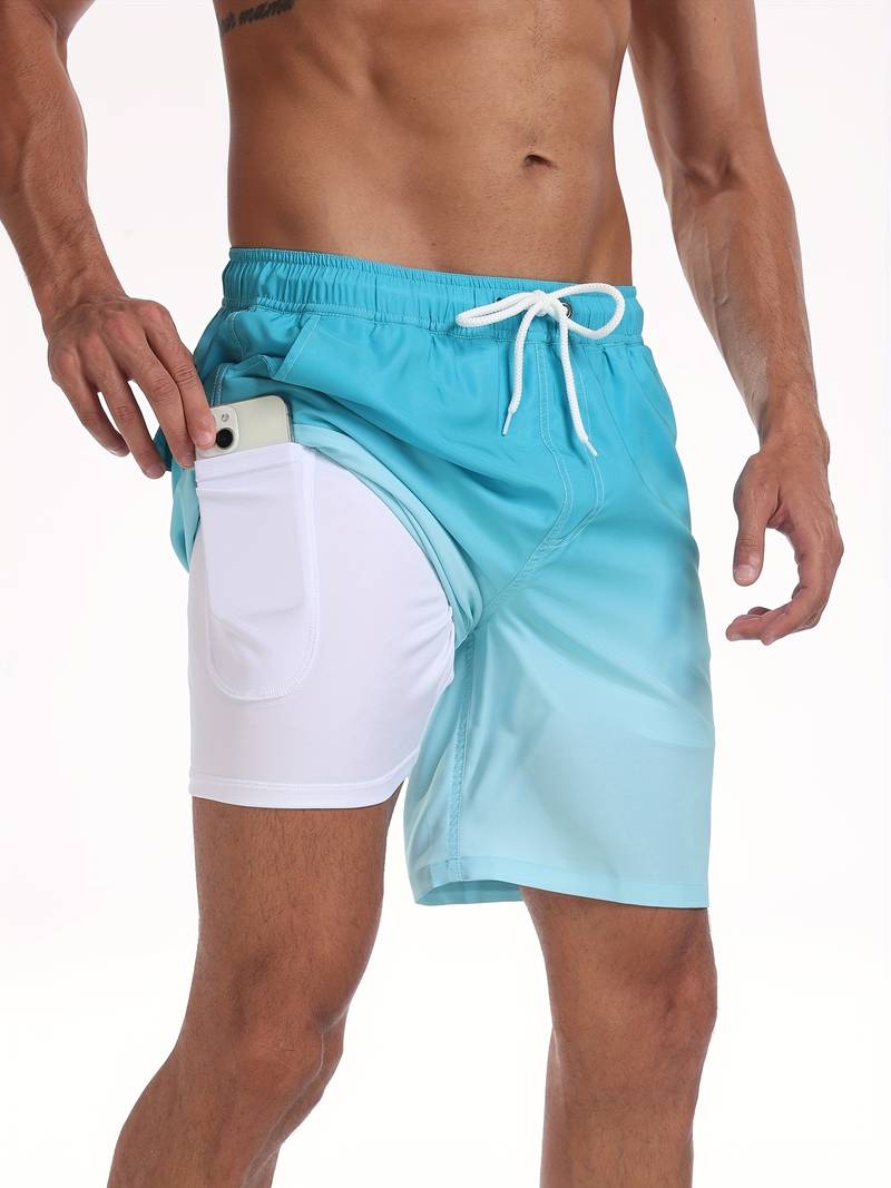Kairo | Men’s Swim Shorts featuring a Flamingo Motif
