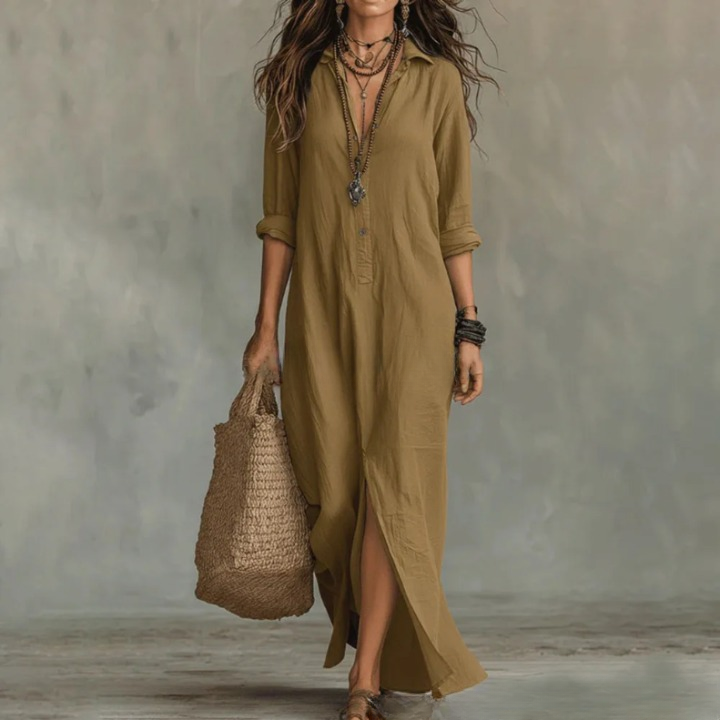 Sovelle | Women’s Shirt Dress in a Relaxed Maxi Length