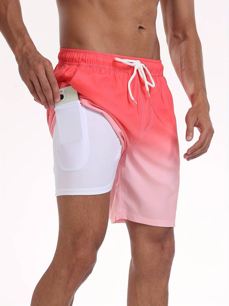 Kairo | Men’s Swim Shorts featuring a Flamingo Motif