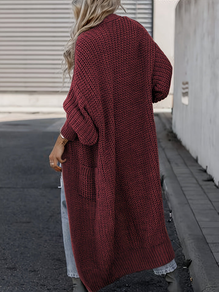 Layla™ - Elegant Deep V-Neck Long Sleeve Cardigan