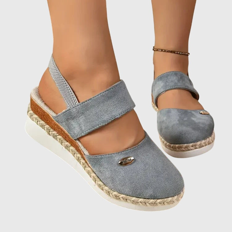Livia | Women’s Closed-Toe Wedge Sandals for Comfortable Summer