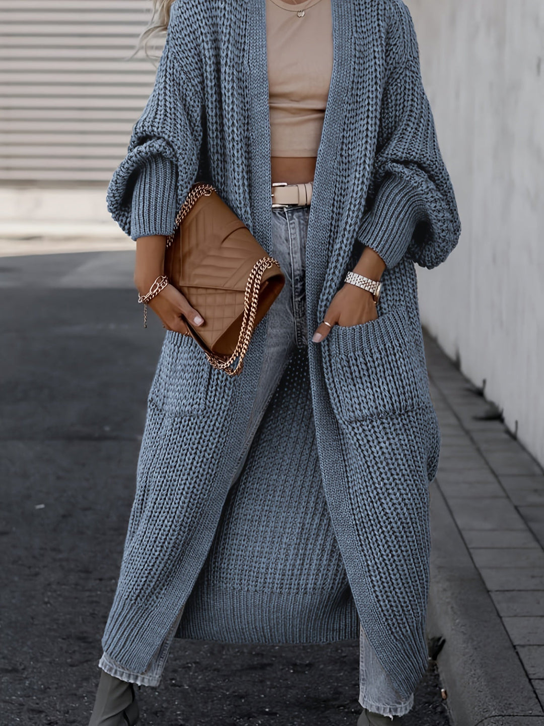 Layla™ - Elegant Deep V-Neck Long Sleeve Cardigan
