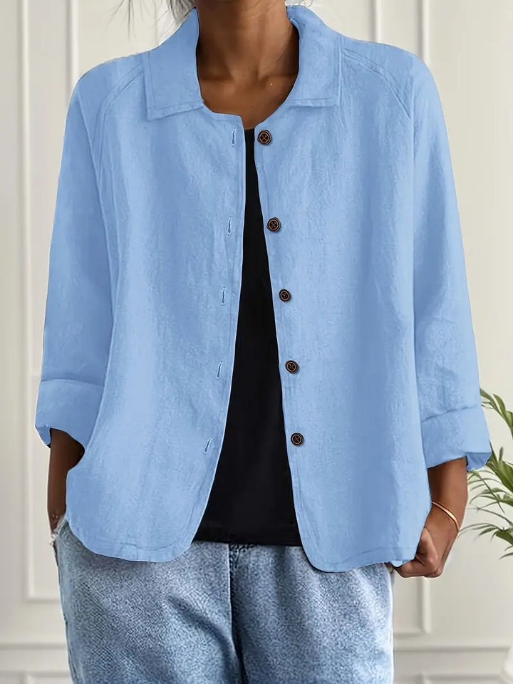 Miralyn | Women’s Button-Up Jacket featuring a Clean Collar with Front Buttons