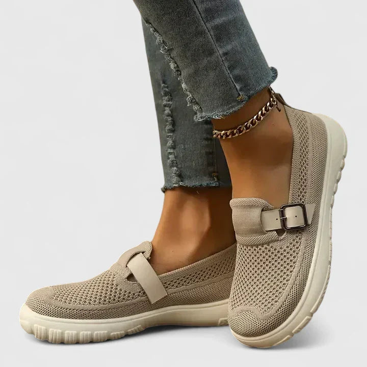 Ferola | Women’s Slip-On Trainers featuring an Adjustable Buckle Strap