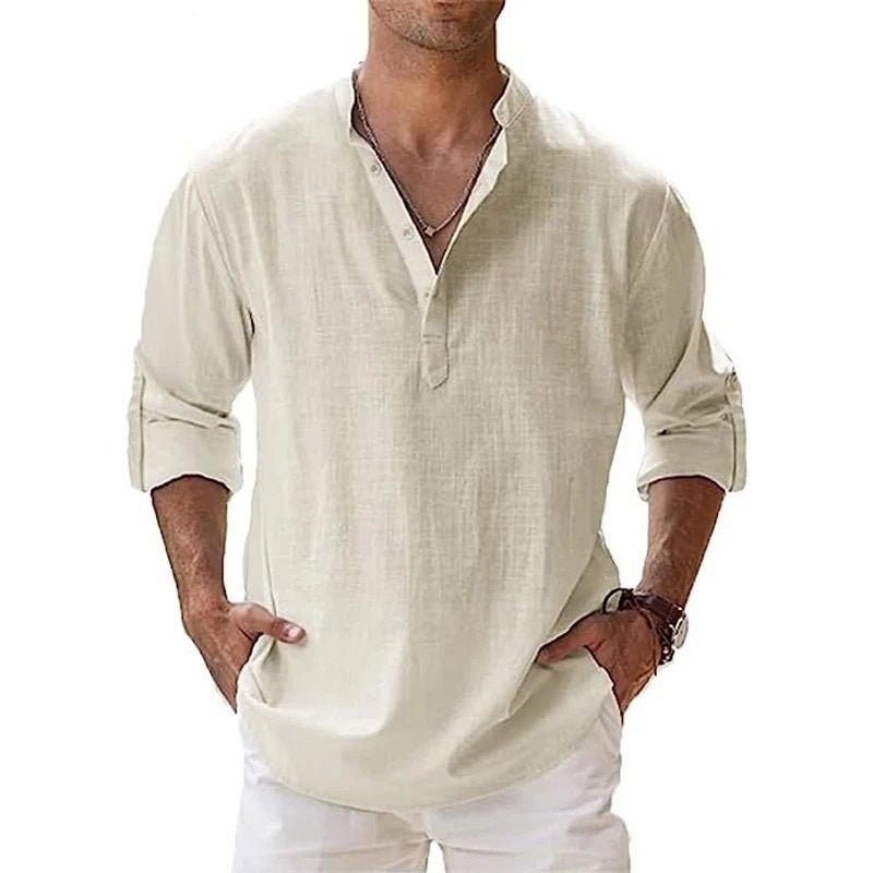 Lucan | Men’s Casual Shirt featuring a Notched Collar