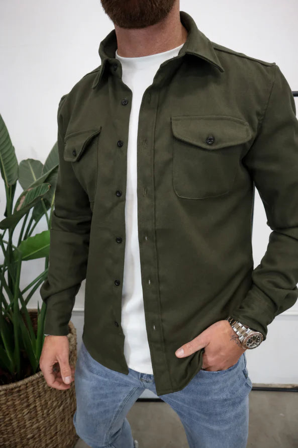 Callum | Men’s Shirt Jacket with Chest Pockets
