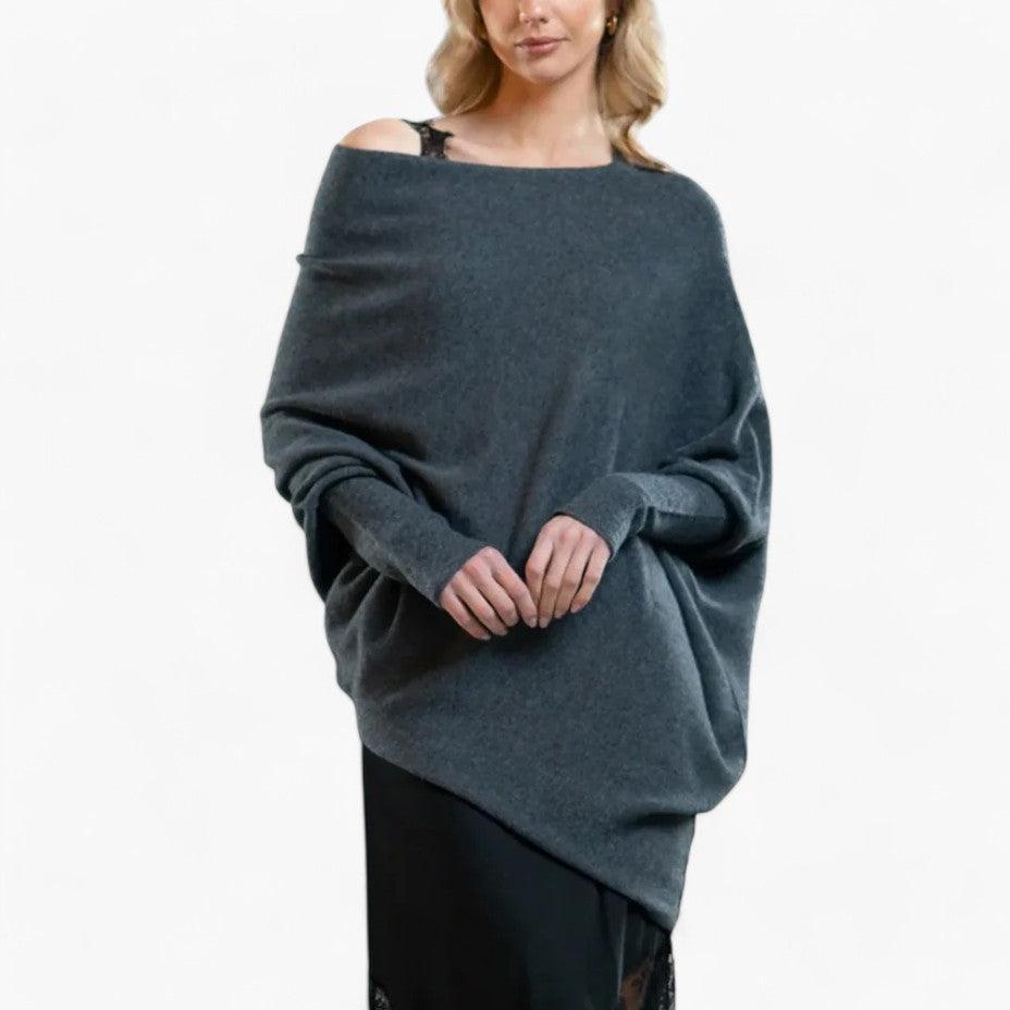 Elviana | Women’s Off-Shoulder Jumper for Relaxed Daily Outfit