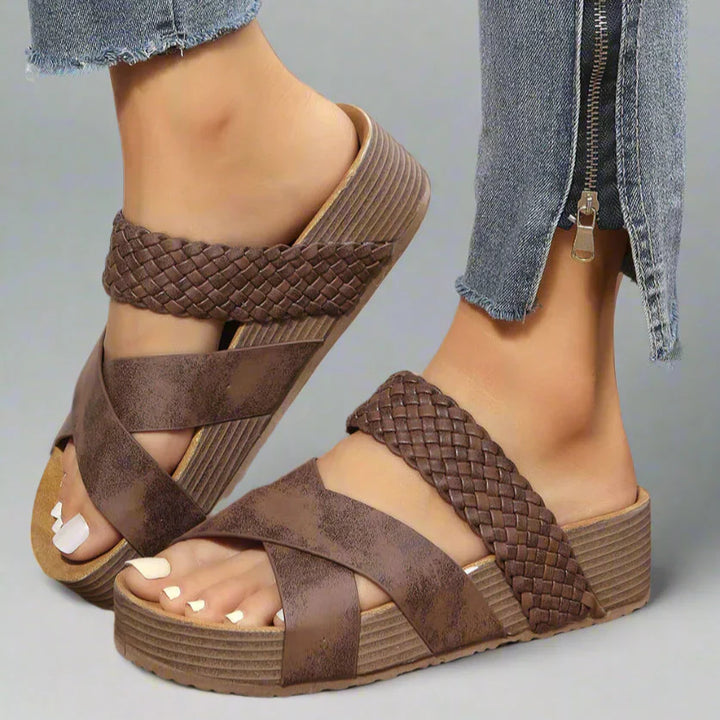 Talia | Women’s Platform Sandals featuring Braided Straps