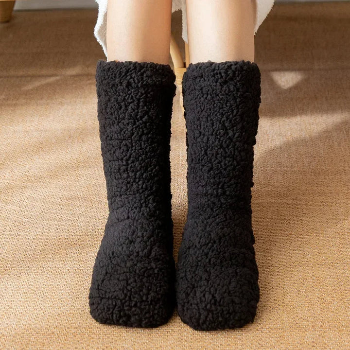 Velvet Slipper Socks