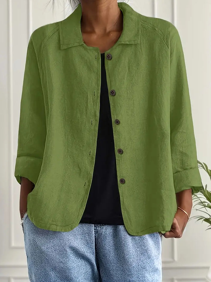 Miralyn | Women’s Button-Up Jacket featuring a Clean Collar with Front Buttons