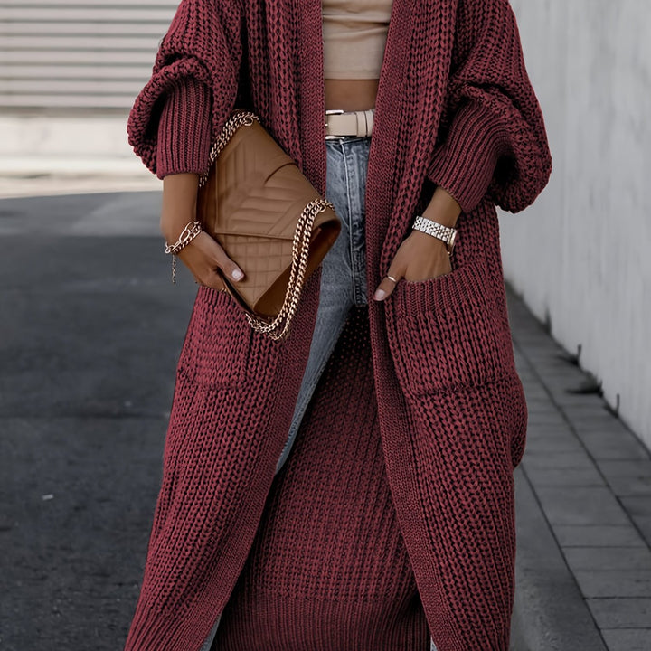 Layla™ - Elegant Deep V-Neck Long Sleeve Cardigan