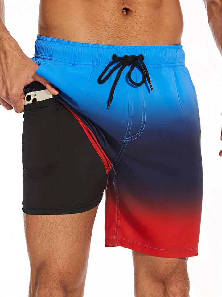 Kairo | Men’s Swim Shorts featuring a Flamingo Motif
