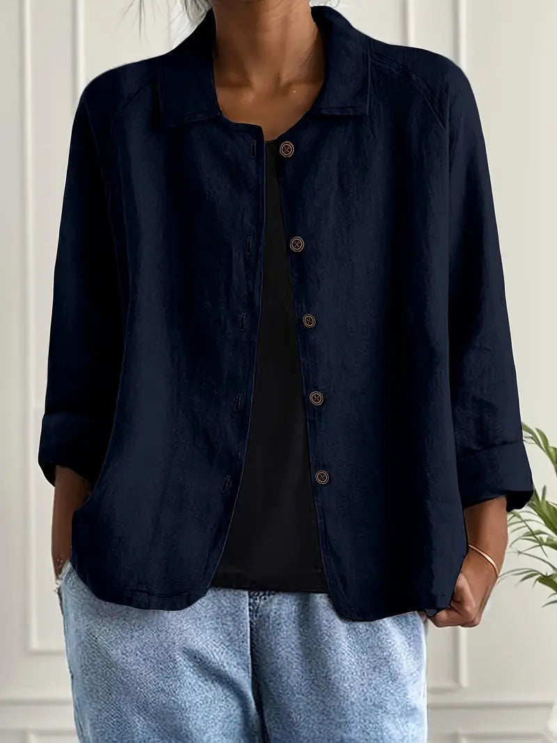 Miralyn | Women’s Button-Up Jacket featuring a Clean Collar with Front Buttons