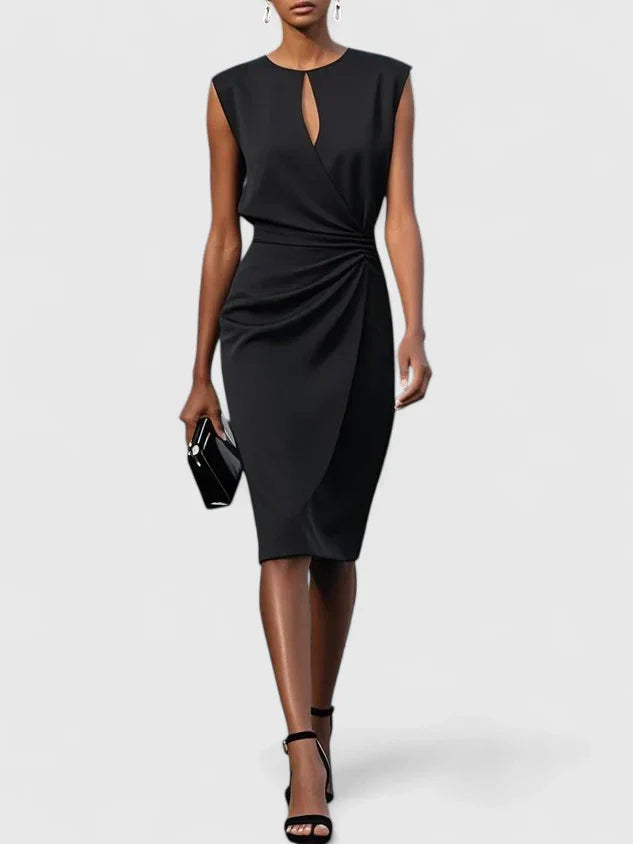 Marcelline | Women’s Midi Dress featuring a Gathered Waist