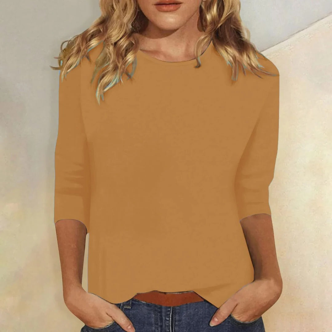 Mara | Women’s Cropped Top featuring a Dipped Front Hem