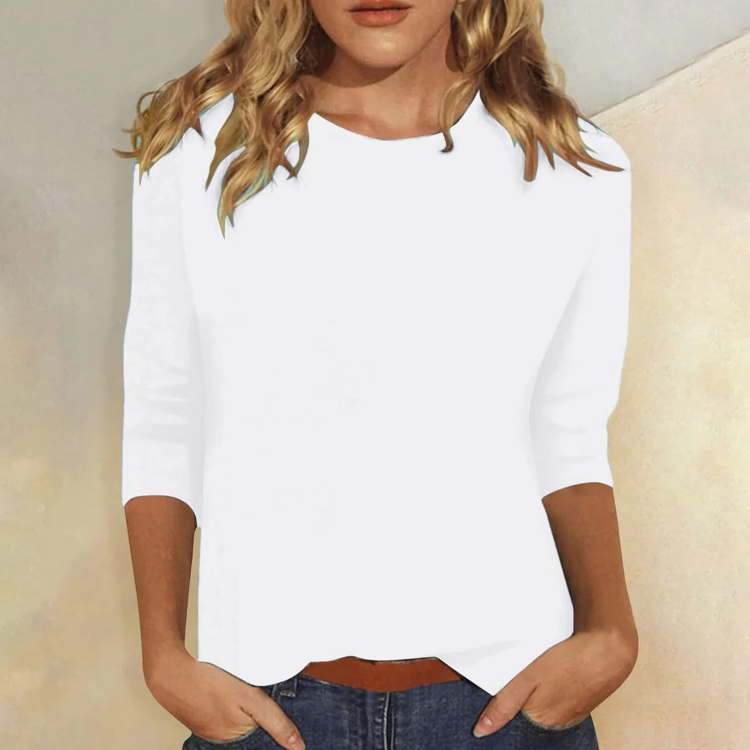 Mara | Women’s Cropped Top featuring a Dipped Front Hem