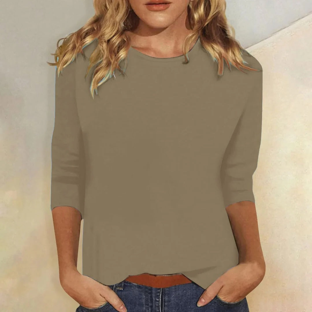 Mara | Women’s Cropped Top featuring a Dipped Front Hem