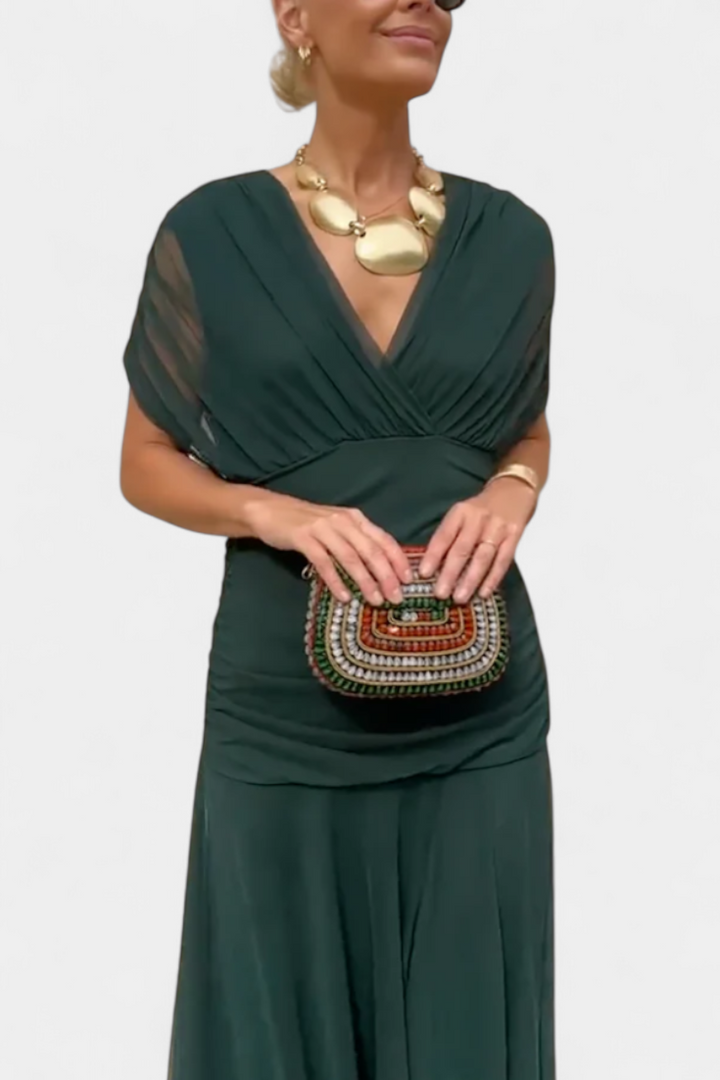 Keziah | Women’s Off-Shoulder Dress with Twist Front