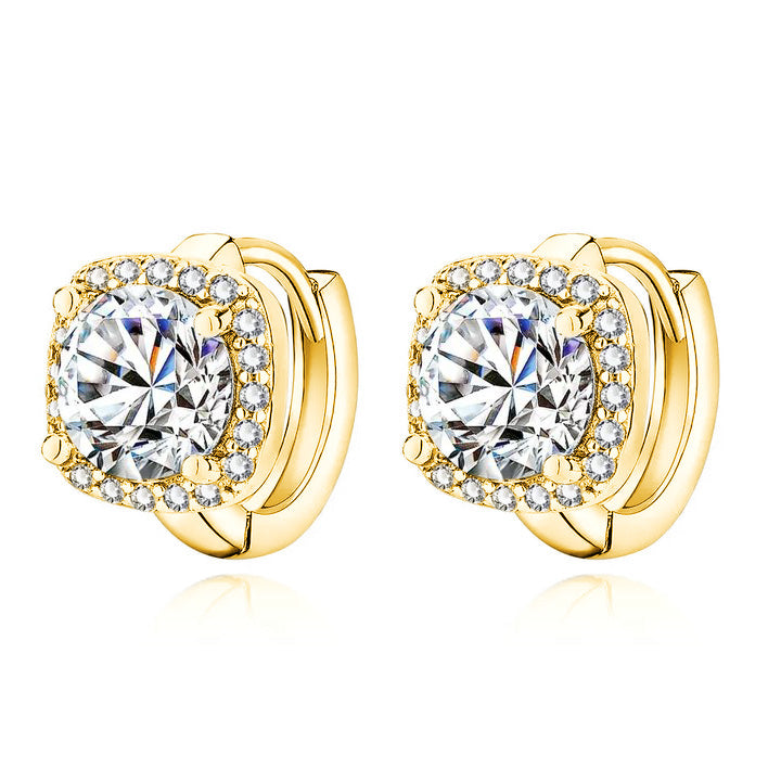 Nadine square earrings | 18k Gold