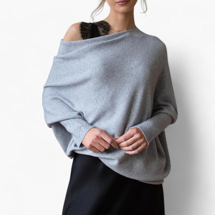 Elviana | Women’s Off-Shoulder Jumper for Relaxed Daily Outfit