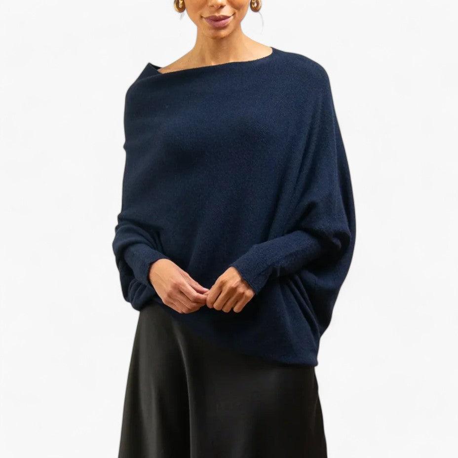 Elviana | Women’s Off-Shoulder Jumper for Relaxed Daily Outfit