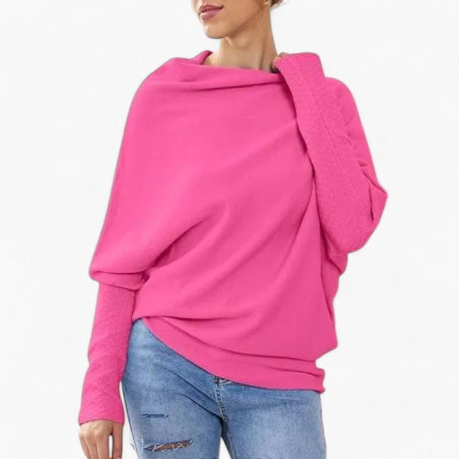 Elviana | Women’s Off-Shoulder Jumper for Relaxed Daily Outfit