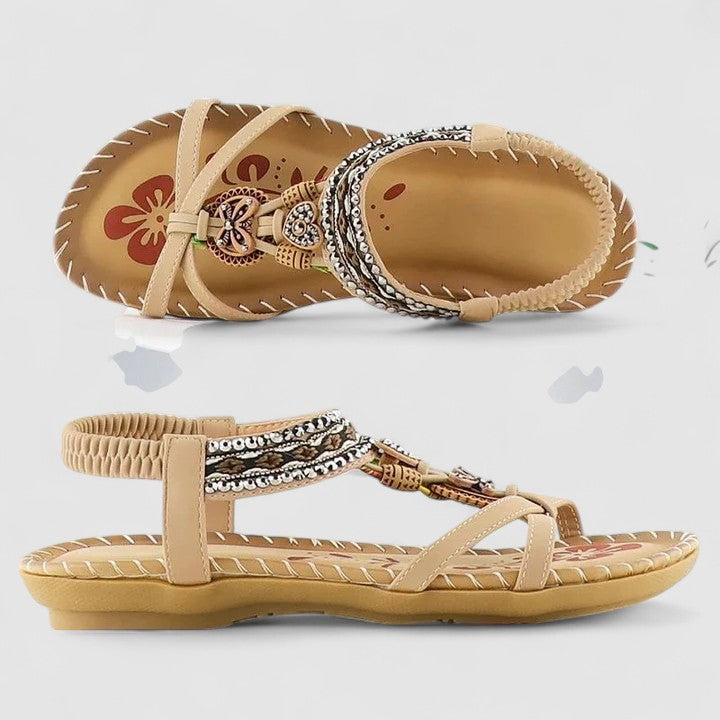 Rosalyn | Women’s Boho Sandals featuring Decorative Slings