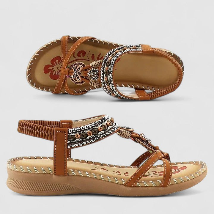 Rosalyn | Women’s Boho Sandals featuring Decorative Slings